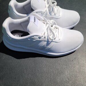 Adidas, Women's Lite Racer 3.0 White Running Shoes , Size 10